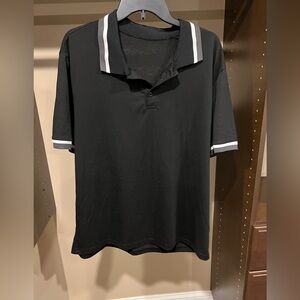 NFINITY Black and White Polo Shirt Classic Design